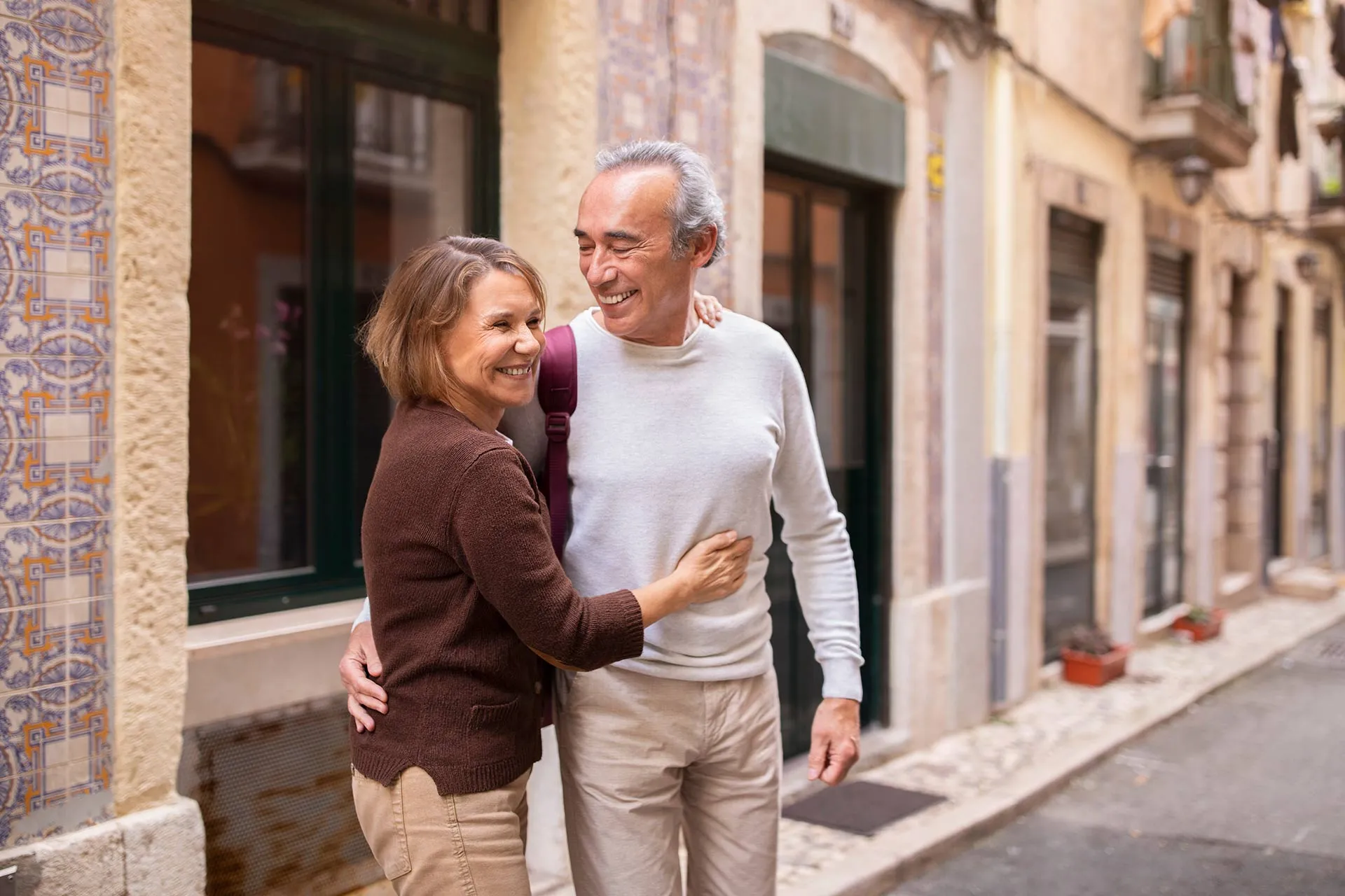 Retired Couple on Vacation